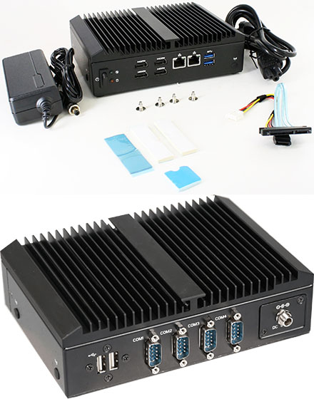 Gigabyte QBiX-Pro-AMDA1605H-A1 (AMD Ryzen V1605B, 2x LAN, 4x COM, 4x HDMI, 9-36V Input) [<b>LFTERLOS</b>]