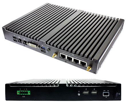 Jetway JBC512F3DP-1900-B (Intel Bay Trail-M, 4x 100Mbit POE)