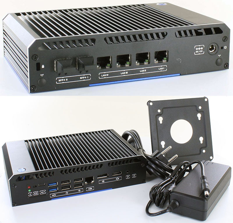 MPC-6LAN-N150 MiniPC (Intel N150, 6x LAN, SFP, NVMe/5G support) [<b>FANLESS</b>]